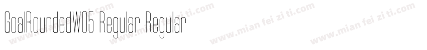 GoalRoundedW05 Regular Regular字体转换